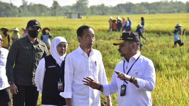 Mentan SYL Dampingi Presiden Jokowi saat Panen Raya di Ngawi!